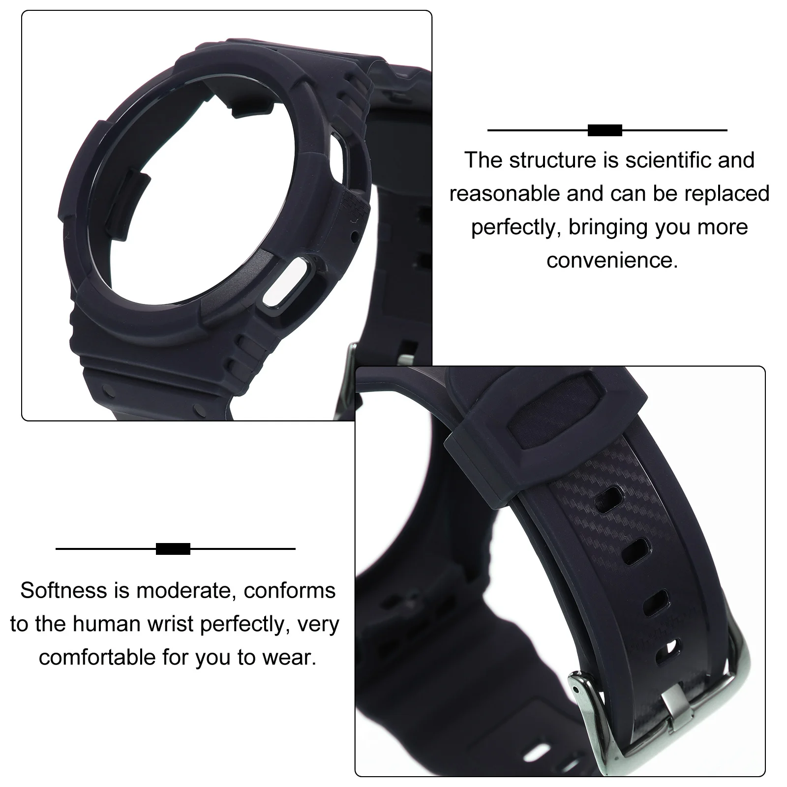 Tpu Sports Watch Band Compatible Watch 4 Classic 40Mm Soft Breathable Replacement Strap for Men Women