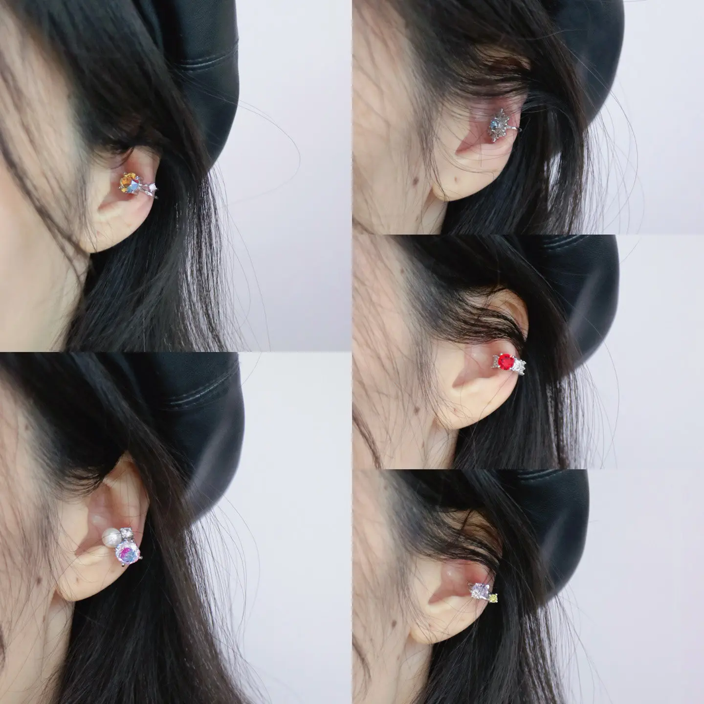 Love and Deepspace Game Anime Cos Sylus Caleb Zayne Rafayel Cute Ear bone clip ear cuff No ear hole earrings Accessories Gift view 3