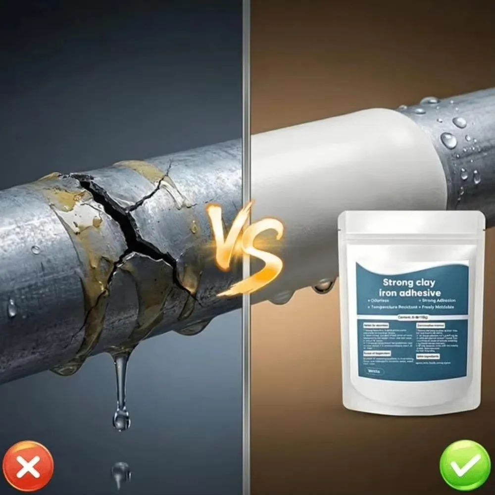 New White Metal Repair Putty Hole Filling Strong Bond Epoxy Resin Adhesive AB Repair Putty Cast Iron Putty Hole Patching