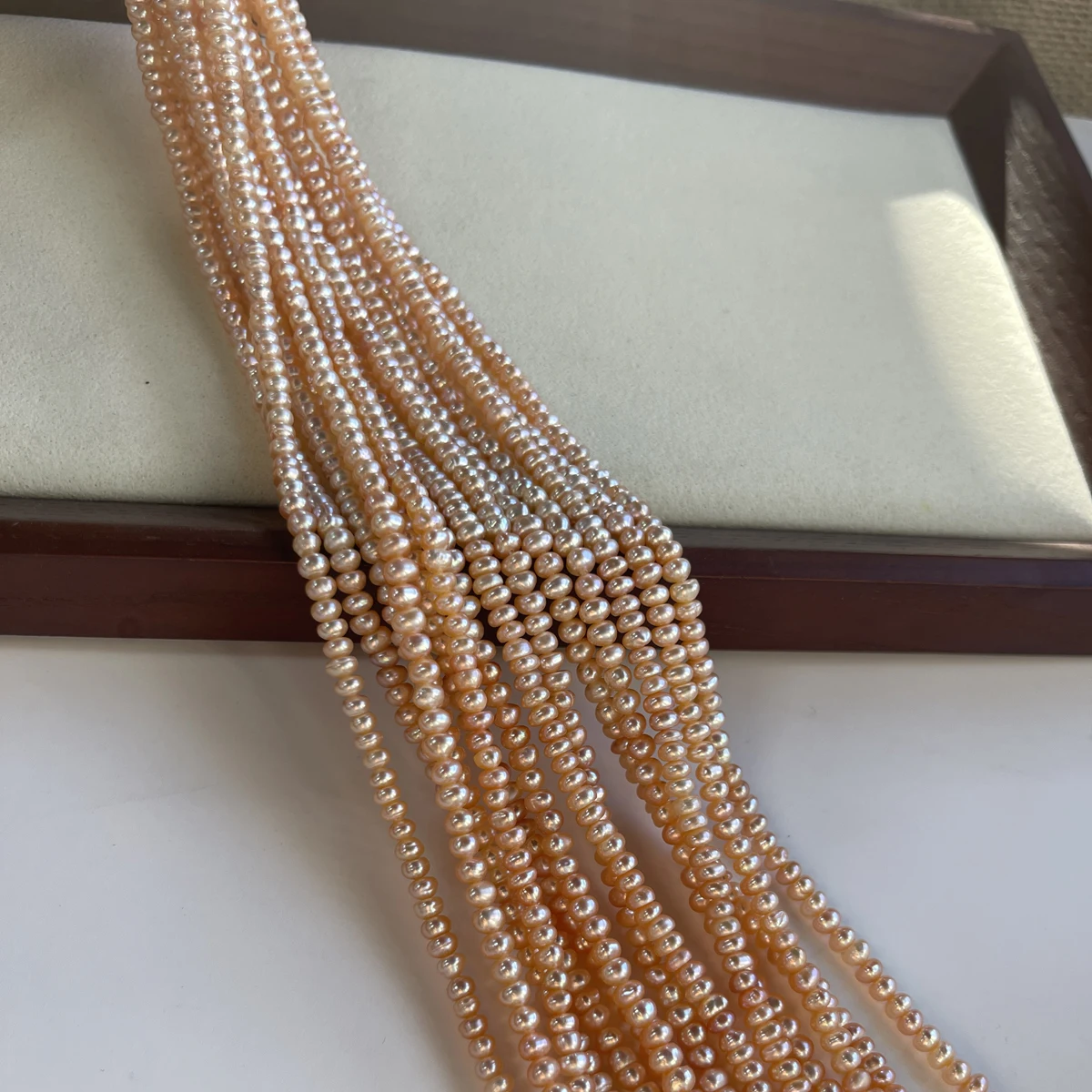 

AAA 4-5mm High-quality Bread Beads Pink Natural Freshwater Pearls Loose Beads for Jewelry Making DIY Necklace Bracelet Accessory