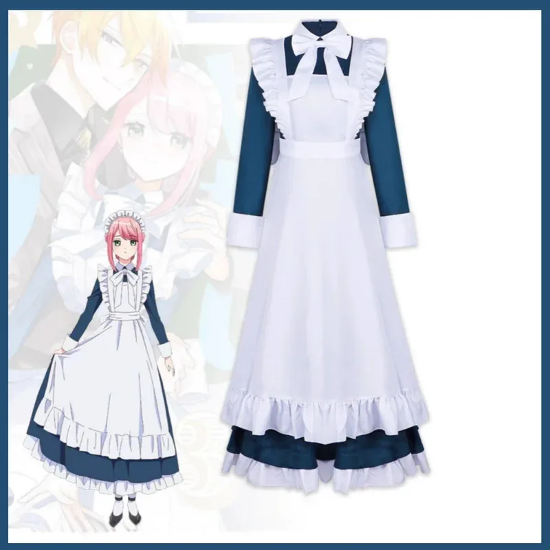 

Аниме Механический Косплей Костюм Kikaijikake No Marie Синее Платье Горничной Длинная Юбка Женщина Kawaii Милые Костюмы на Хэллоуин; 3 В, 6, h; 8 футов