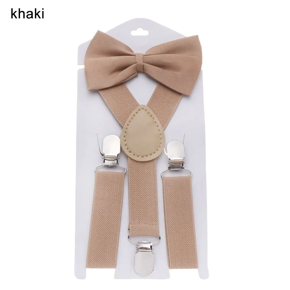 Children's Adjustable Suspenders with Bow Tie