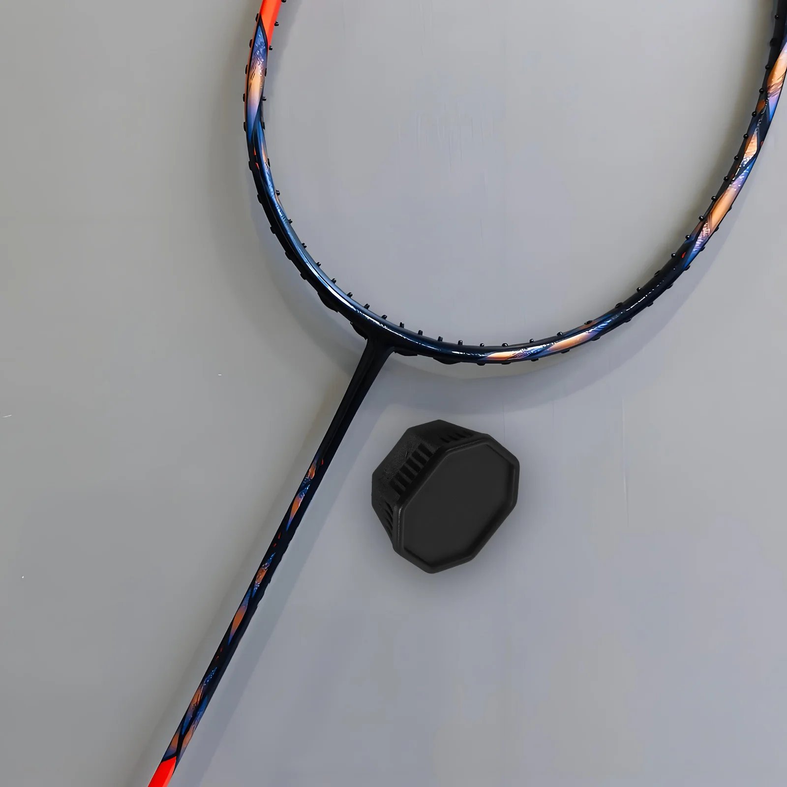 معدات غطاء مضرب كرة الريشة، مقبض مضاد للانزلاق، أسود واقي