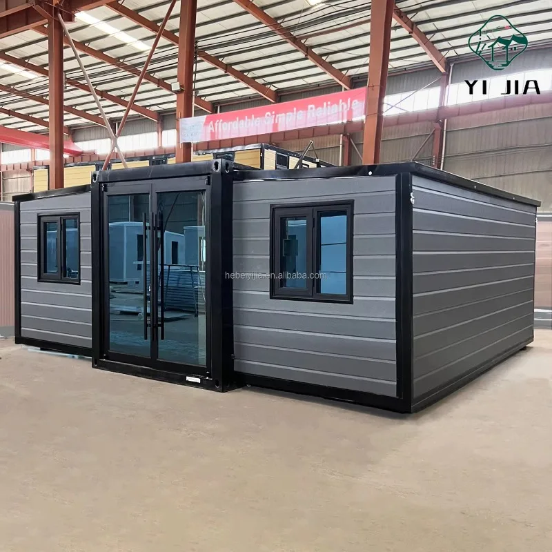 منزل حاوية فولاذي قابل للتوسيع بطول 20 قدمًا مع ثلاثة غرف نوم منزل جاهز في أستراليا ميزون قابل للتمديد مع الحمام والمطبخ #6