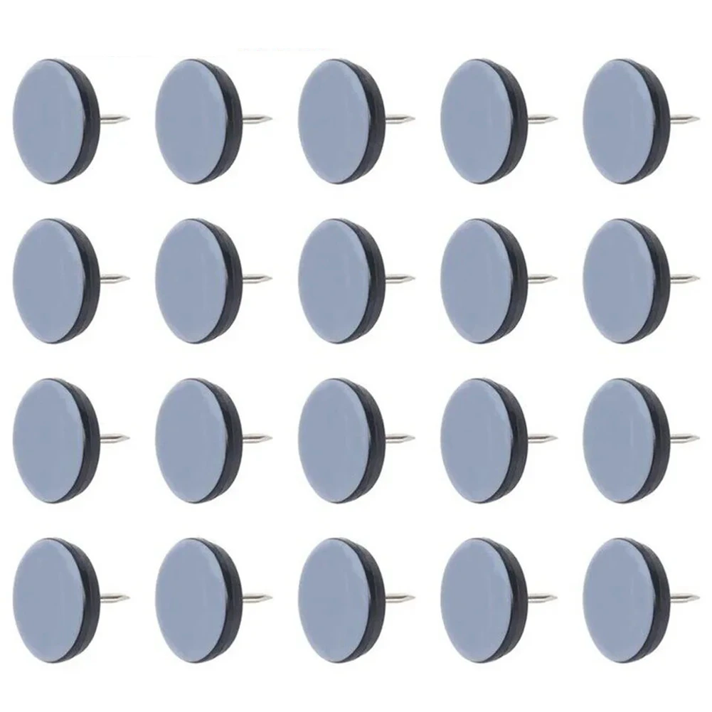 AA94-20 Pcs Furniture Slider Pads With Nail Feet Furniture Moving Gliders Mover Floor Protector