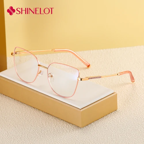 Imagen 2 del producto 81516 Gafas de ojo de gato de alta calidad, montura de protección ocular, gafas de lectura, estilo juvenil, gafas de fiesta con clase más vendidas