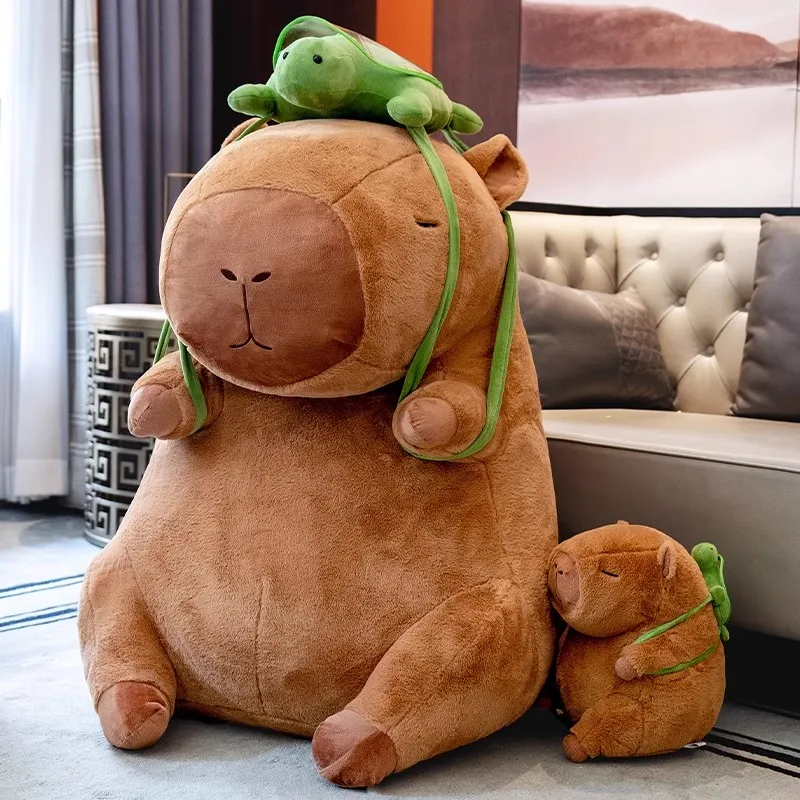 Cute Cartoon Capybara Plush Doll Giant Children's Plush Toy Ugly Cute Guinea Pig Birthday Gift Room Deco 39inch 100cm DY10242