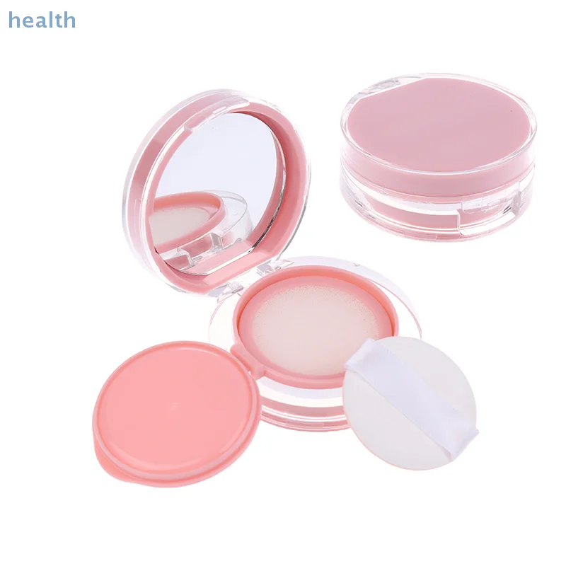 Roze Mini Luchtkussen Foundation DIY Box Lege Bladerdeegdoos Met Spiegel Voor BB Cream Cosmetische Container Make-up Case Huidverzorging
