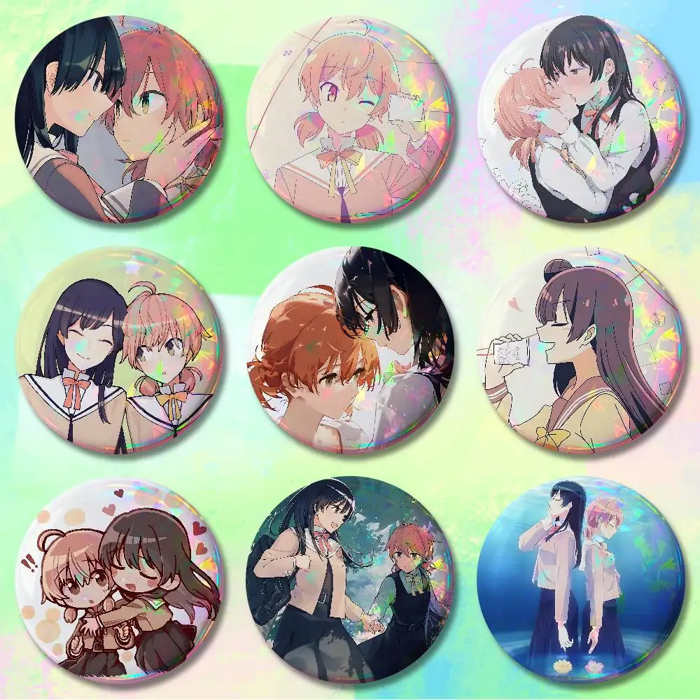 

Manga B-Bloom Into Yous-S Pins 58mm Cute Cartoon Badge Handmade Brooches for Backpack Accessories