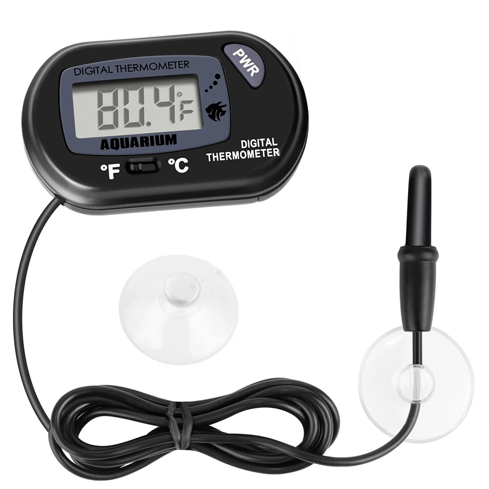 Digital Thermometer Aquarium Fish Tank Swimming Pool Bath Temperature Sensor Meter Temperature Monitor Detector with Suction Cup