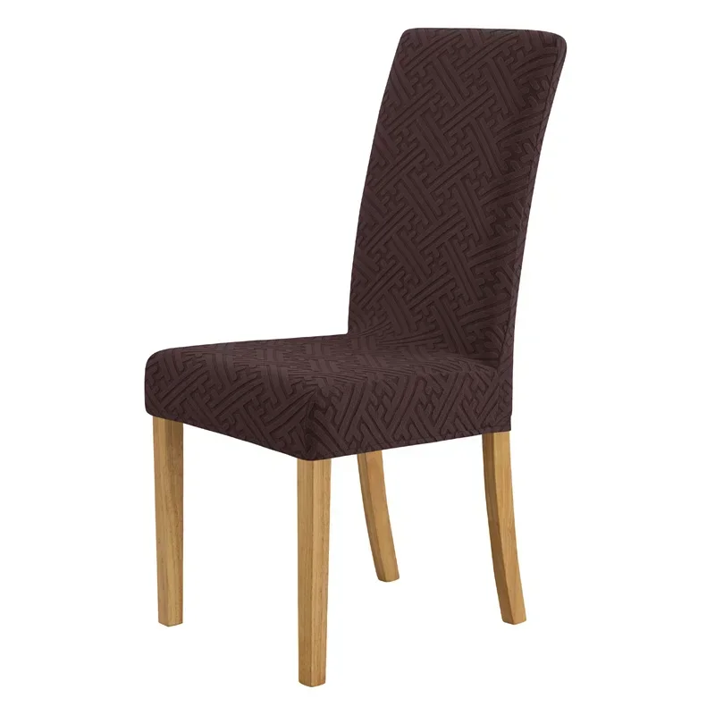1/4 stücke Jacquard Esszimmer Stuhl Abdeckung Stretch Anti-schmutzig Stuhl Abdeckungen Wohnkultur Küche Sitz Schonbezug für Bankett party Hochzeit – Detail 29