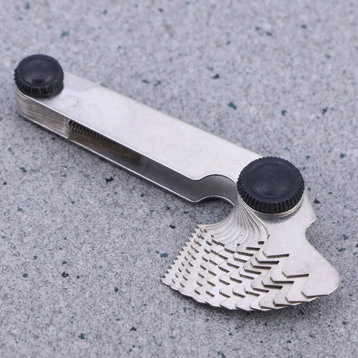 

Thread Pitch Gauge Metric 60° Center Gage For Measuring Thread Drill Bit Size Heavy Duty Steel Tool Instrument