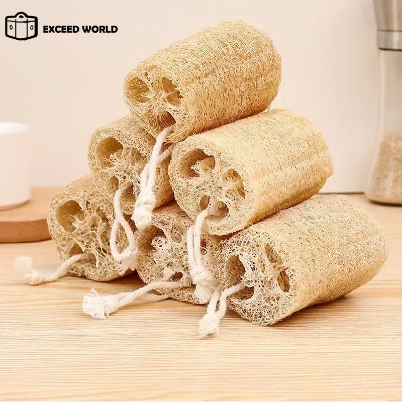 Kitchen Cleaing Scrubber Multi Natural Loofah Washing Brushes Luffa Loofa Bath Body Shower Sponge Bathroom Accessories