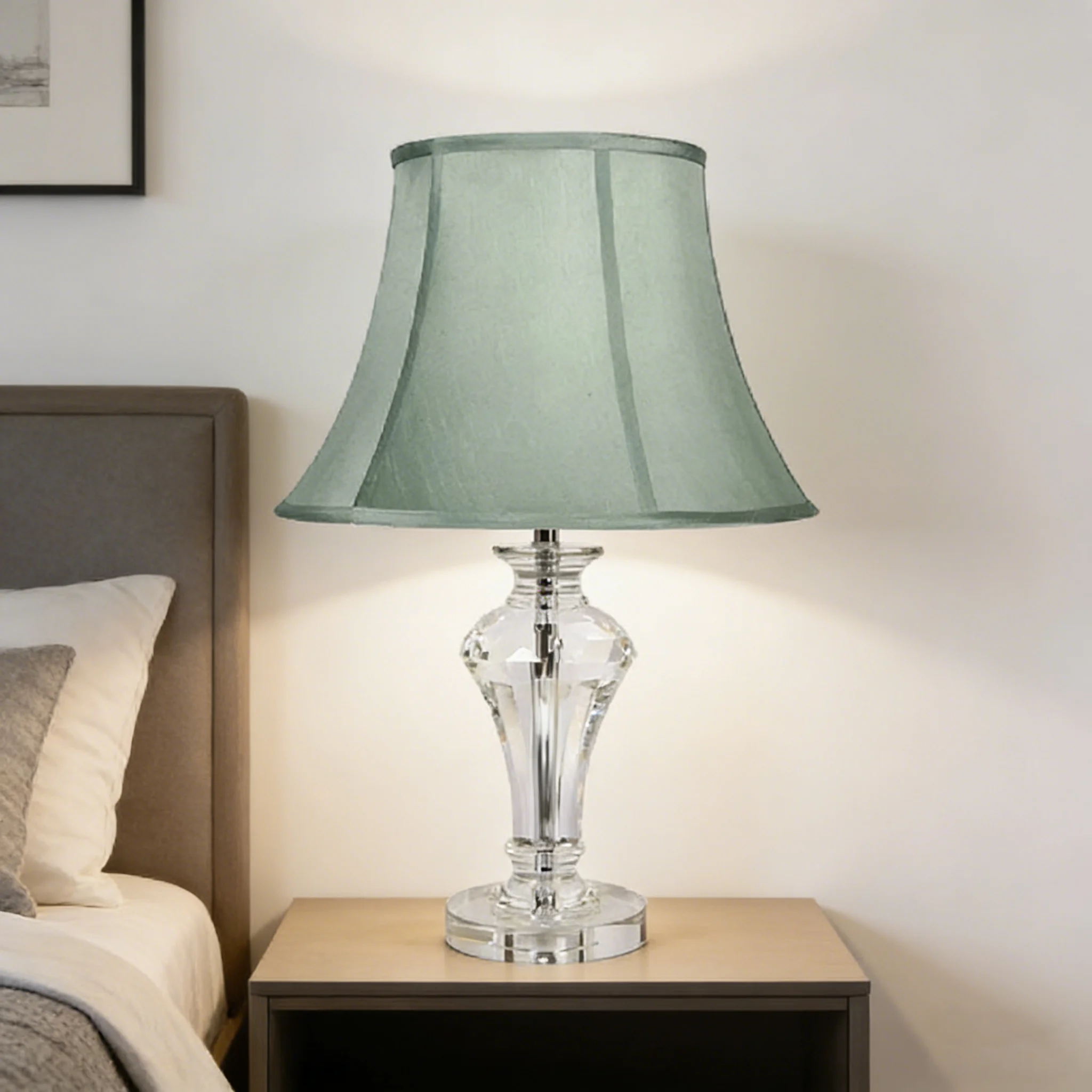 

Post-modern light luxury crystal table lamp, creative hotel club sample room bedroom bedside lighting decorative table lamp