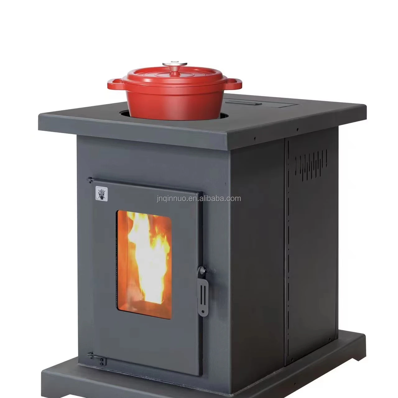 Freestanding Particle Furnace Indoor Pellet Fuel Stove Heater with 13KW Heating Power for Bathroom Use