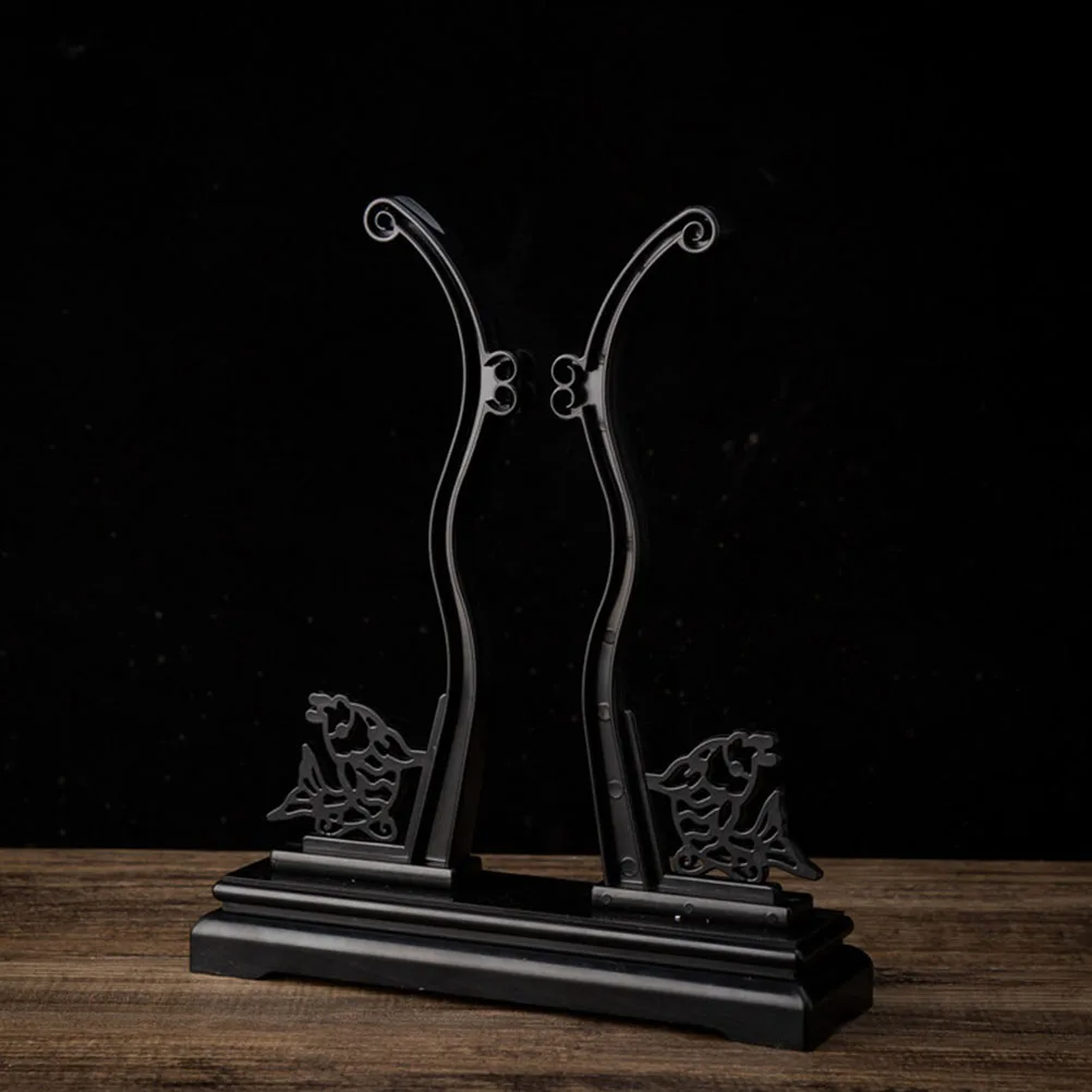 

Fan Holder St Display Rack for Traditional Folding Fans Home Decor Lightweight Plastic Stable Bottom Chinese Style Retro