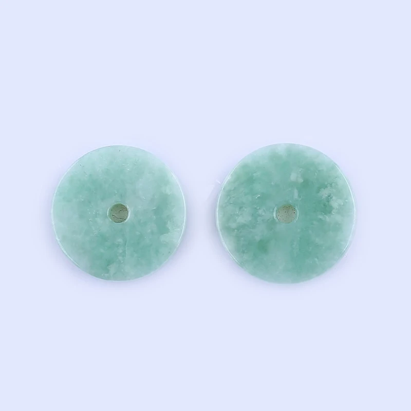 Natural Jadeite Bead Earring Accessories Luxury Sexy Young Girls Fashion Charm Elegant Women Fine Jewelry Gifts 22x3mm 8.2g