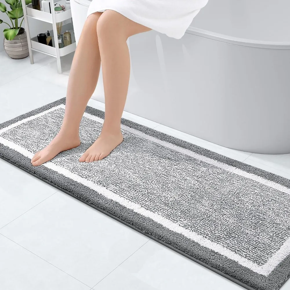 

Bathroom Rugs 70x24, Extra Soft and Absorbent Microfiber Bath Mat, Non-Slip, Machine Washable Suitable for Bathroom Floor