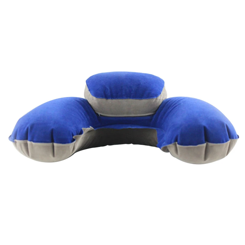 

Nap Pillow Inflatable Neck Travel Outdoor Flight Blow up Comfortable Plane Camping