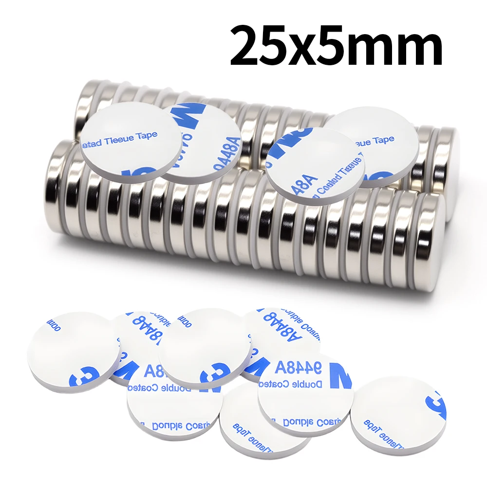 

25x5mm Refrigerator magnets iman With double-sided tape DIY Office Whiteboard Workshop