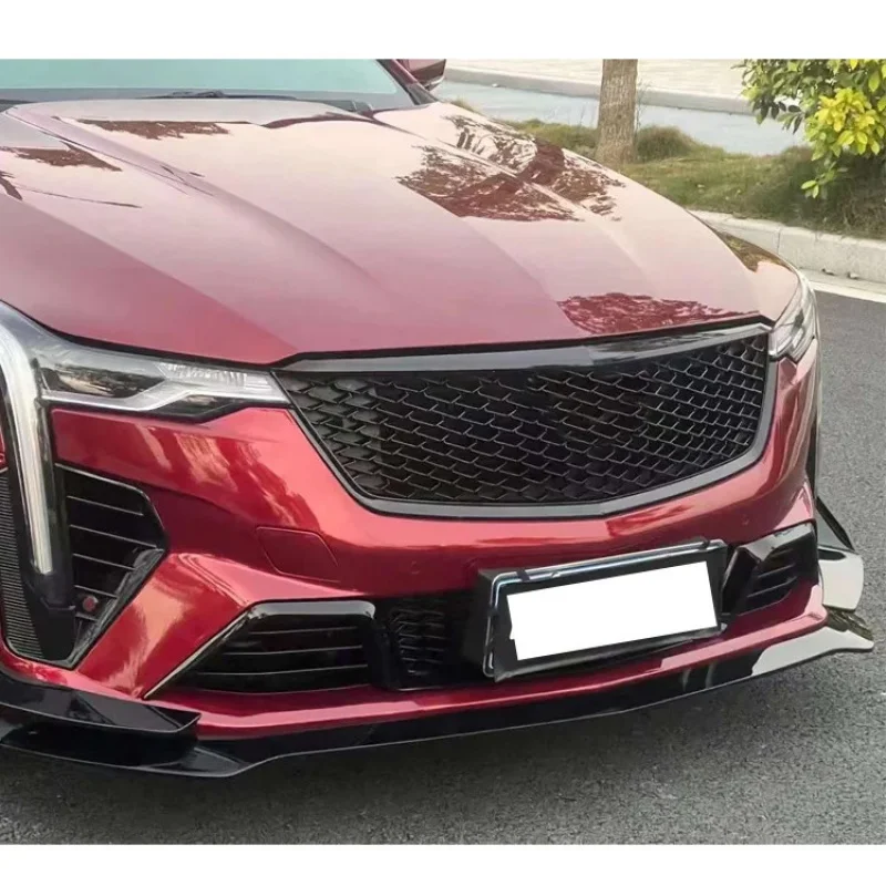 

Factory Sales PP Material Black Wing Style Front Bumper Fenders Front Lip Diffuser Body Kit for CT4 201