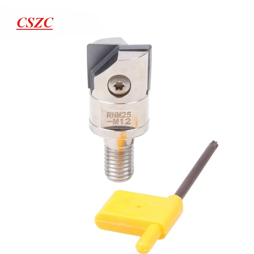 

NEW flat angle locking tooth ARPF milling cutter head 25mm mounted RNM250 blade shank milling cutter M12 thread tooth mill tool