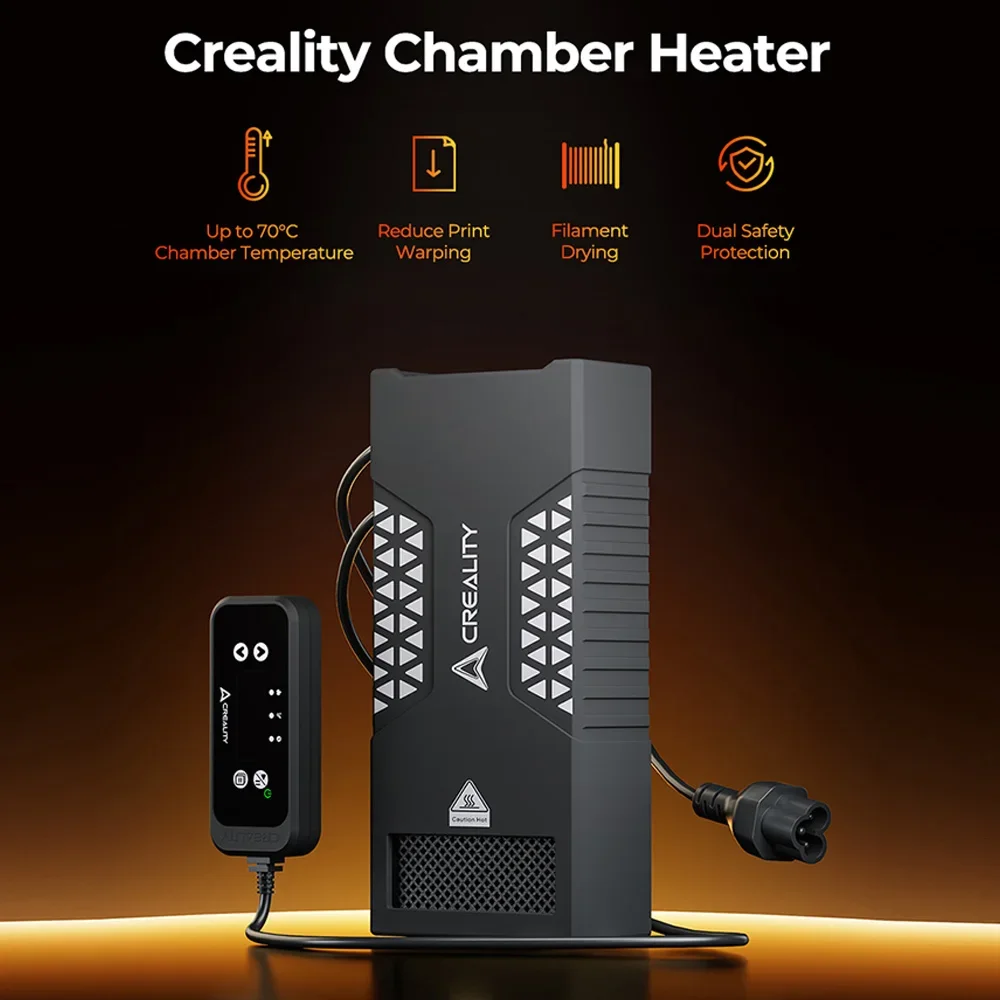 Creality Chamber Heater Original Reduce Print Warping Filament Drying Up To 70℃ Chamber Temperature Upgrade 3d Printer Parts