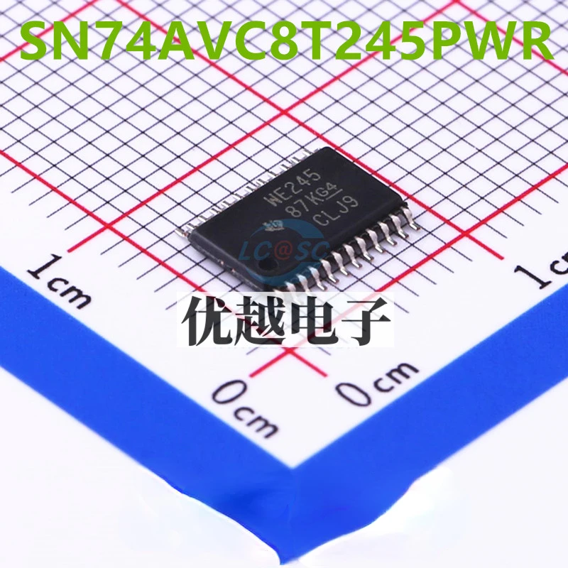 

10pcs New and original SN74AVC8T245PWR TSSOP-24 Screen printing WE245 Dual power bus transceiver SN74AVC8T245 TSSOP24