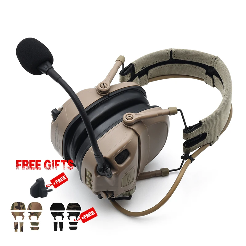 

OPP Tactical Amp Tactical New Digital Dual DPS Shooting Headset Communication Tactical Upgrade Headphones for Hearing Protection