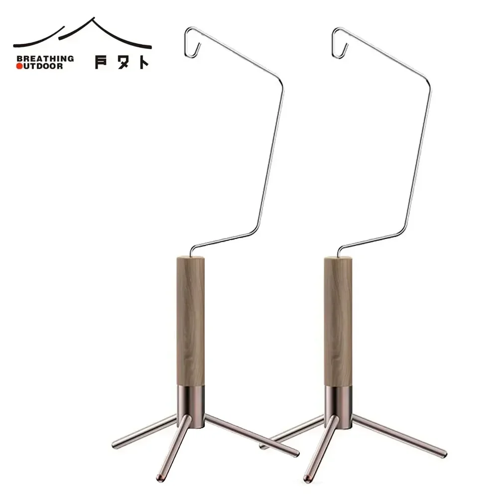 BATOT Camping Light Holder Lamp Rack Portable Camping lantern Hanging Rack Outdoor Camp Desktop Lamp Stand Foldable Lamp Stand