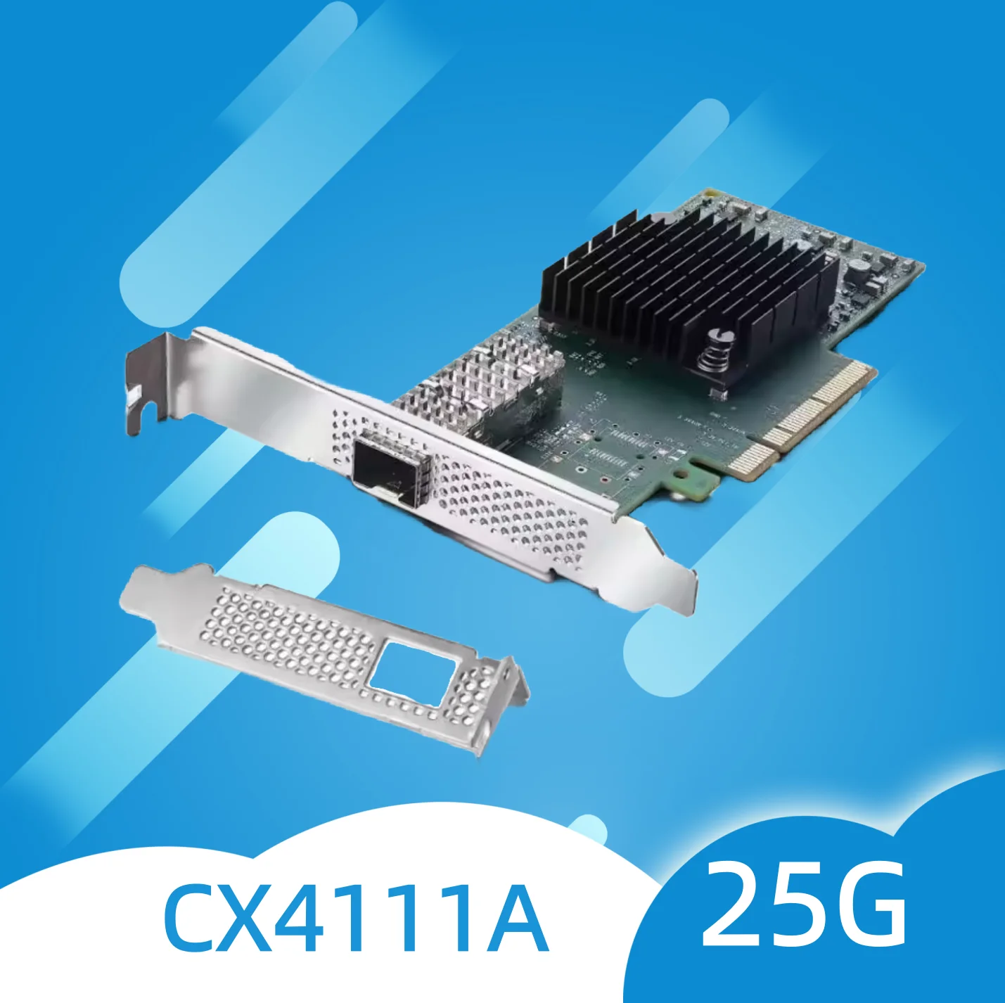 Mellanox CX4111A MCX4111A-ACAT PCI E 3.0 ConnectX-4 25Gigabit Ethernet-карта Серверные Ethernet-адаптеры 100% тестирование