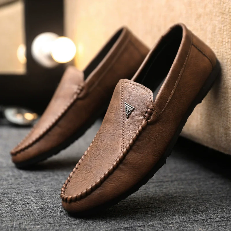 

Men's Patent Leather Loafers Business Shoes Men Casual Shoes for Gentleman Loafer Formal Shoes Zapatillas De Deporte