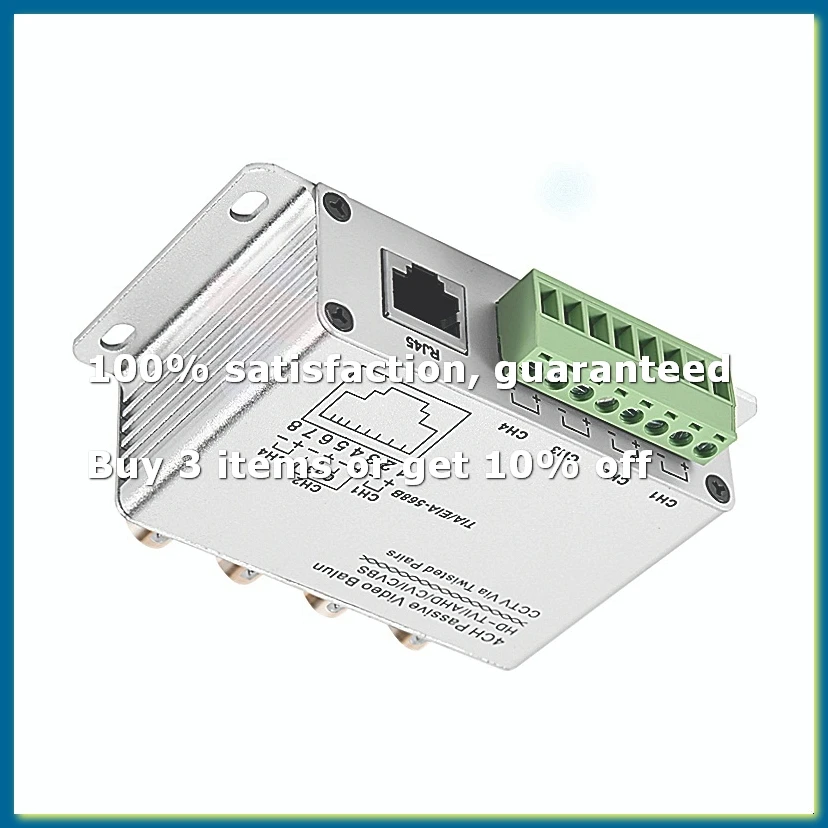 UTP 4 Channel Passive Video Balun Transceiver