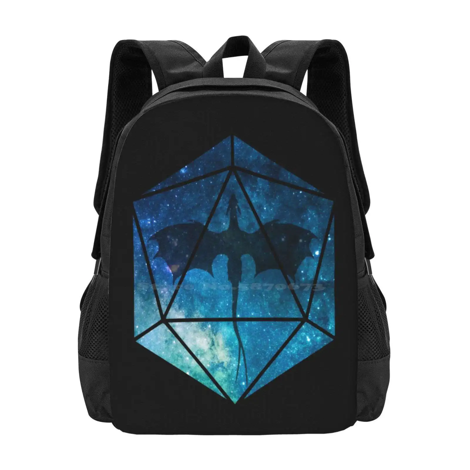 Night Sky -Blue Hot Sale Schoolbag Backpack Fashion Bags And Dragons Dnd D And D Pathfinder Dm Game Master Gm Gamemaster