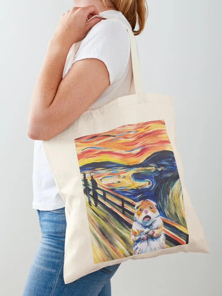 The Screaming Hamster Tote Bag shopper bag woman hand bag hand bags sacs de shopping Canvas Tote