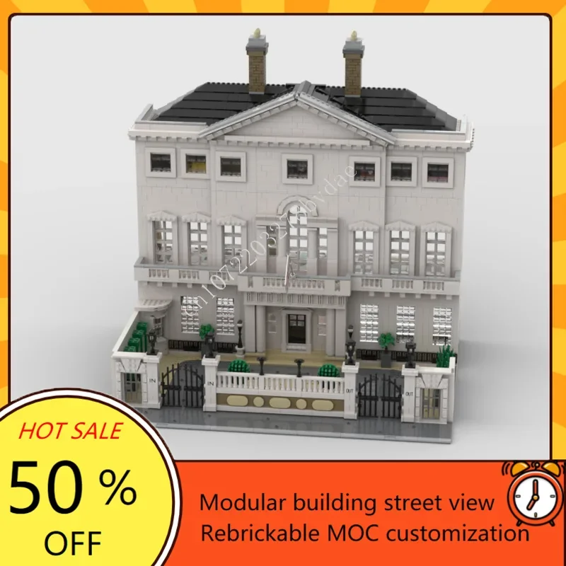 6174PCS The In & Out Club Modular MOC Creative street view Model Custom Puzzles Architecture DIY Education Assembly Model Gifts