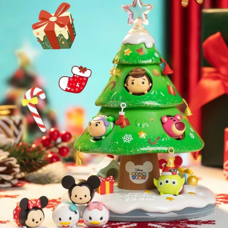 Disney Christmas Wishing Star Handmade Gift Box Toy Story Tusm Pine Tree Festival New Year Gift Trendy Ornament