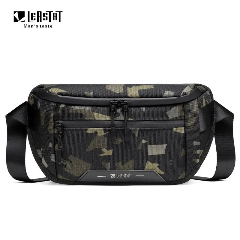 Marsupi da uomo in tinta unita alla moda Borse da petto unisex in nylon di alta qualità Borsa a tracolla da viaggio casual Borsa da cintura sportiva maschile