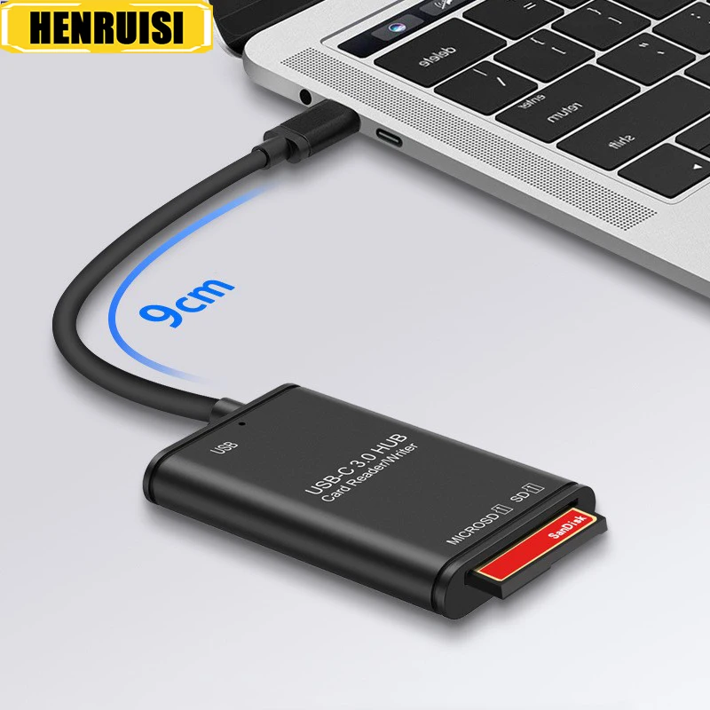 

SB A/C Mini 3 In 1 Port USB 3.0 HUB Ultra Slim Portable Splitter Card Reader Adapter Station SB 3.0 Hub Combofor PC Accessories