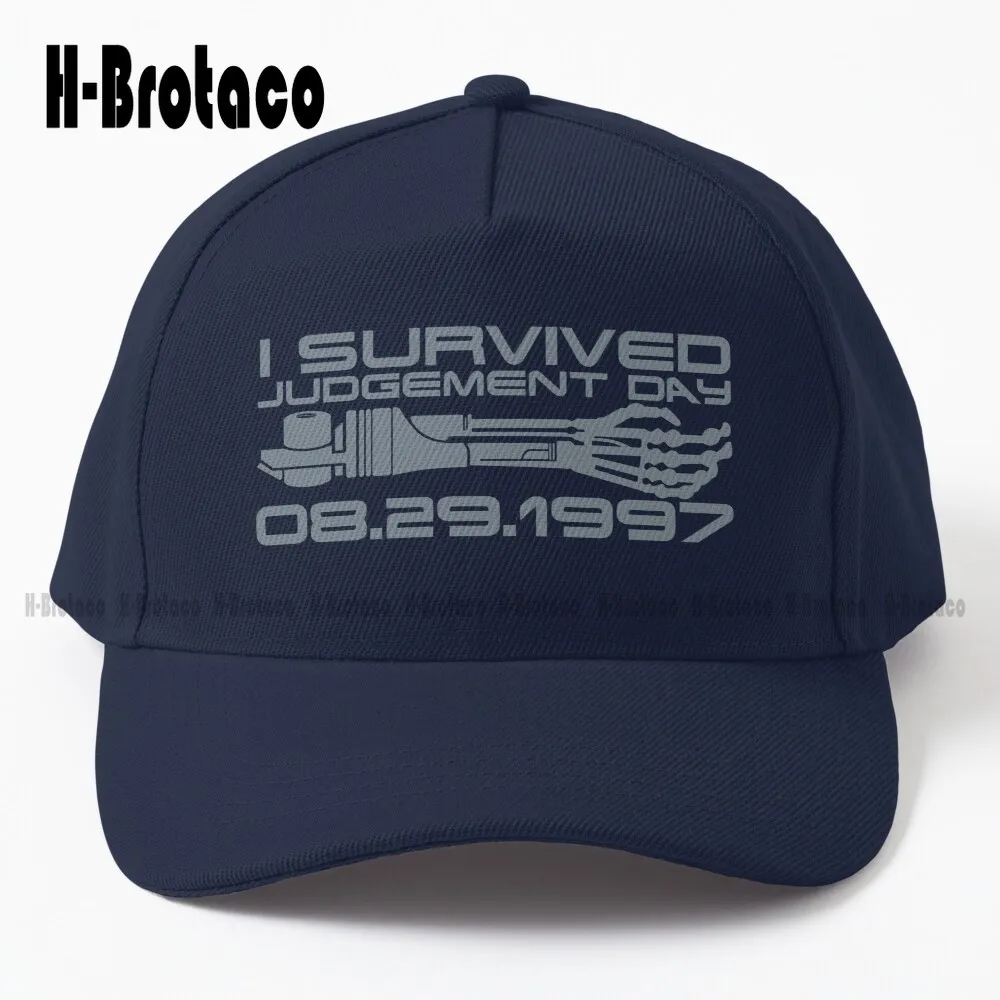 I Survived Judgement Day Terminator Judgement Day Skynet Cyberdyne Baseball Cap Dad Hats Adjustable Trucker Denim Hats Sports