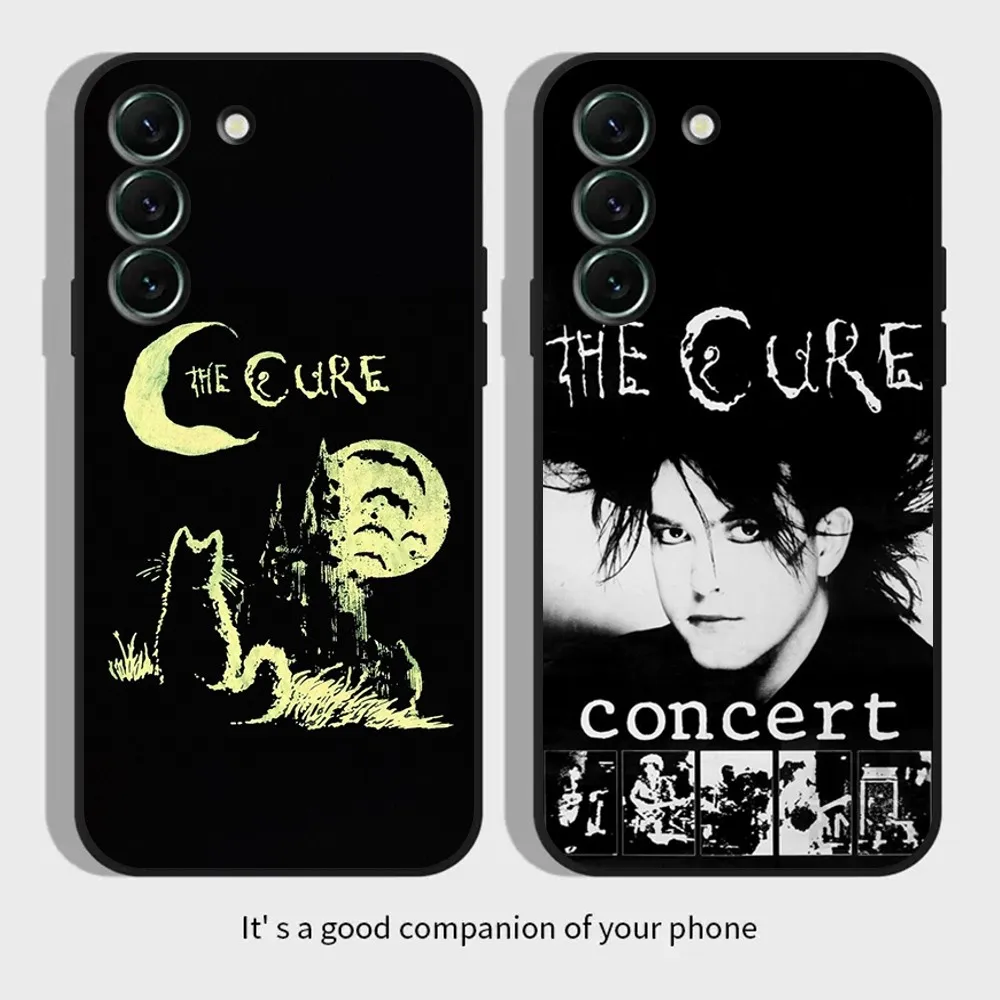 Rock The C-Cure Band Phone Case for SamsungS24,S23,S22,S21,S20 Ultra Pro S10,S30Plus,20 Ultra Black Cover