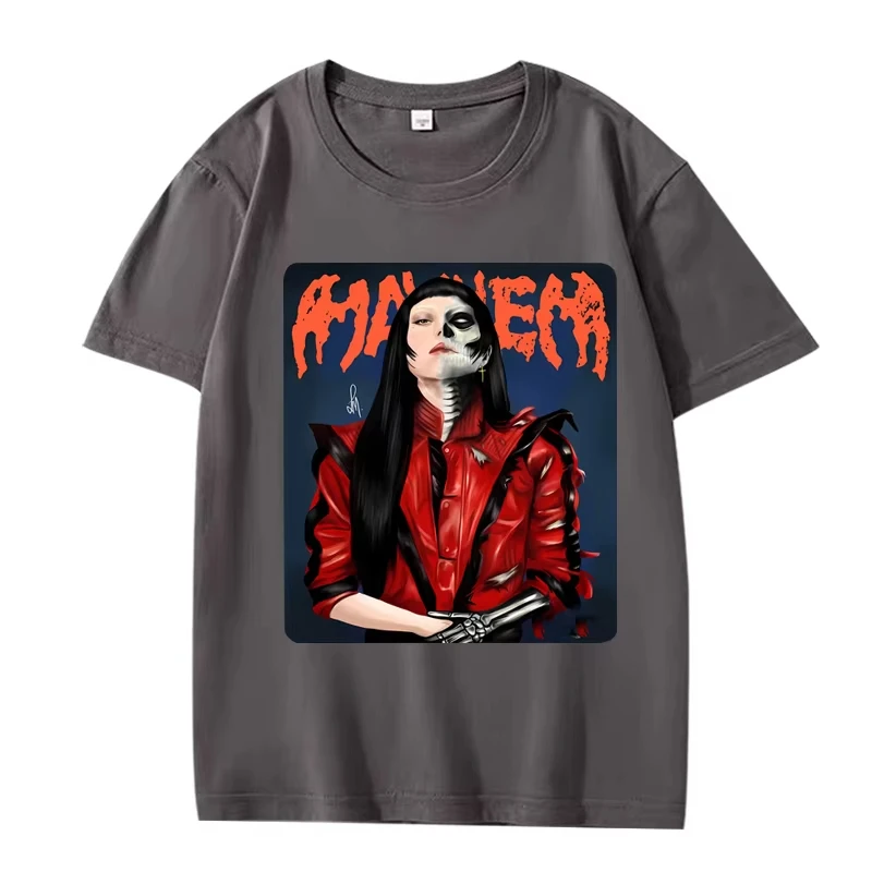 2025 Lady Gaga Mayhem Album T Shirt donna Abbigliamento da uomo Cotone oversize Street Hip Hop manica corta Stampa estiva T-shirt unisex