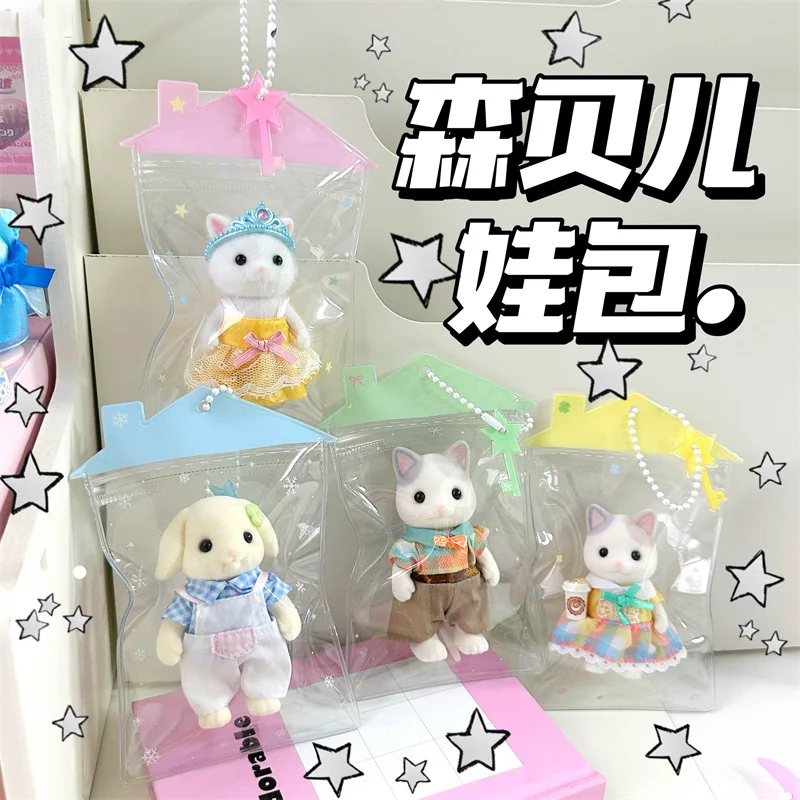 Sylvanians Mini Doll Anime Storage Bag Kawaii Transparent Waterproof Bag Accessories