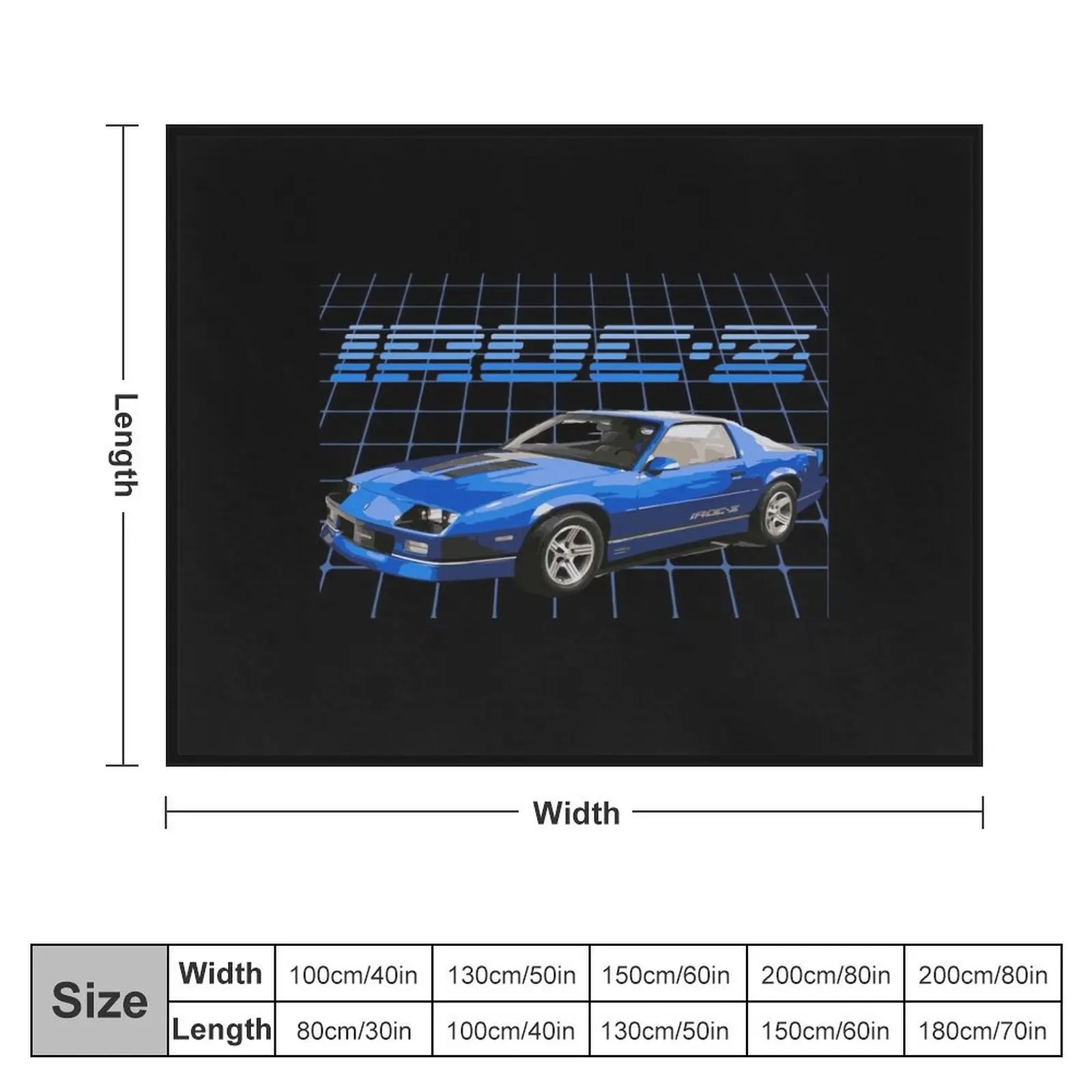 1989 Camaro IROC-Z 1LE Throw Blanket Sofa Throw Flannels Blankets