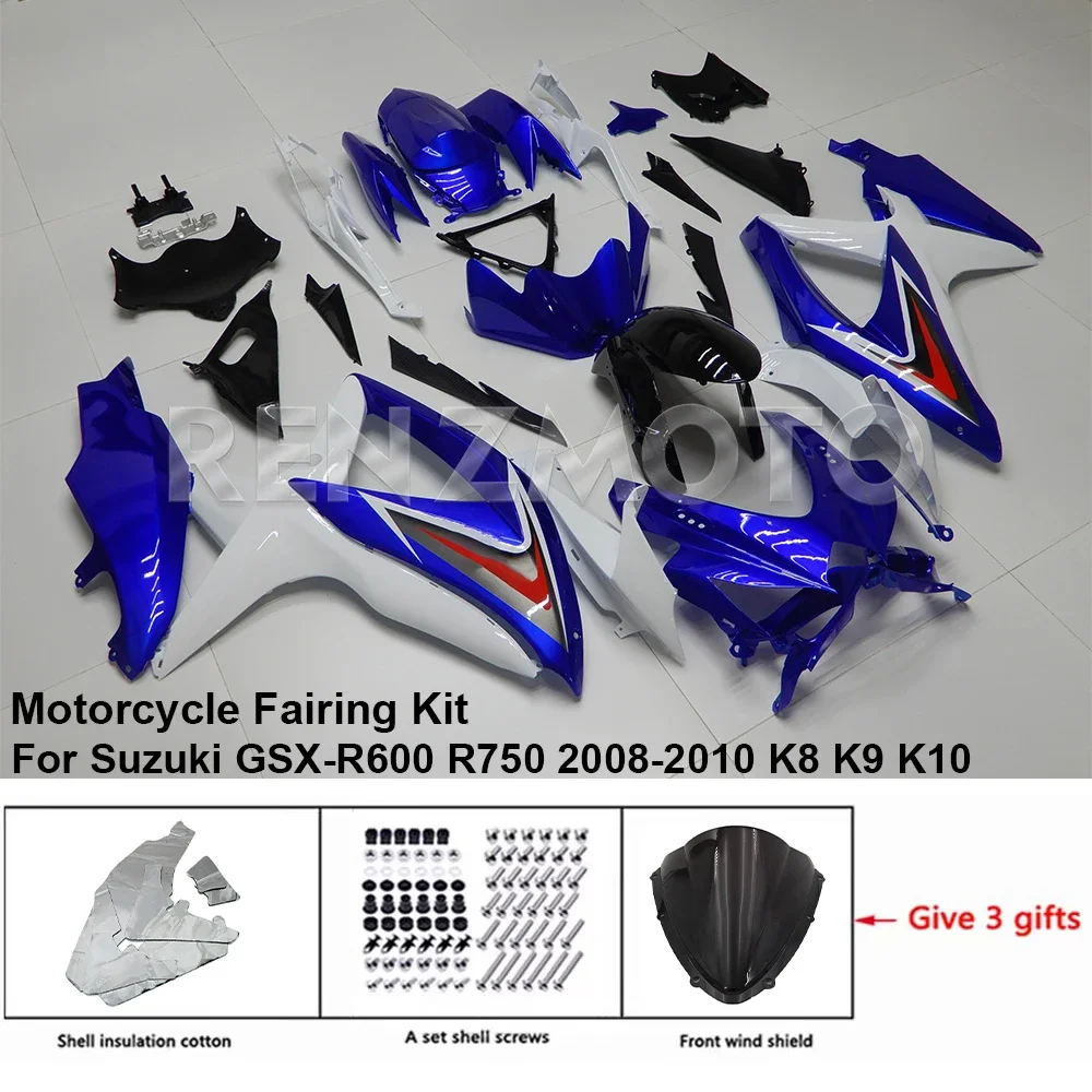 

Motorcycle Fairing Set Body Kit Plastic For Suzuki GSX-R600 R750 2008-2010 K8 K9 K10 Accessories Injection Bodywork S0608-101a