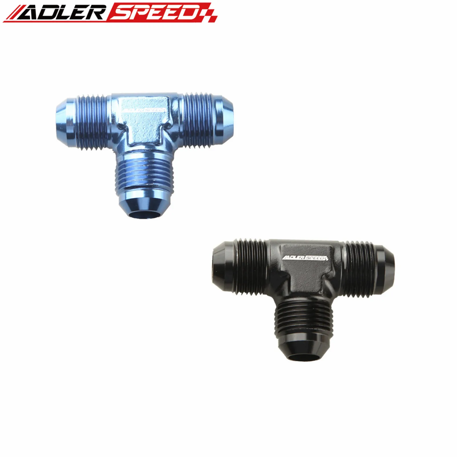 Aluminum Male AN3/4/6/8/10/12 Flare Tee Male AN Fitting Connector Adapter for Oil Fuel Line Forged with Anodized Finish Autopart