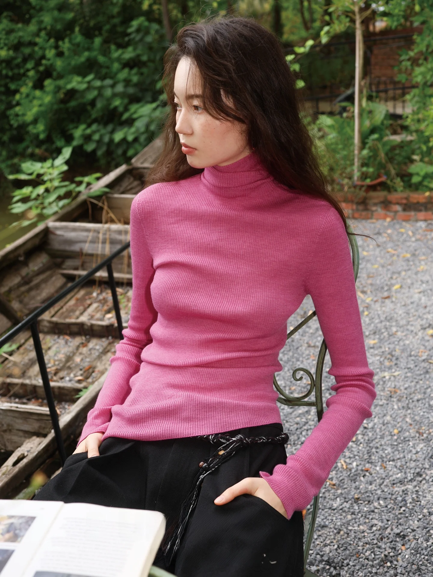 

Ultrine Merino Wool High Ne Knitted Sweater Biella Yangzi 75um Sl Pleated Base Layer Knitwear Soft Woolen Coat