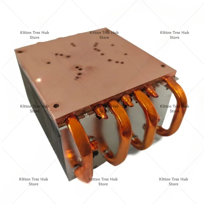 300W-400W 7-heat Pipe Lamp Radiator Pure Copper Heat Dissipation High Thermal Conductivity Copper Tube Radiator