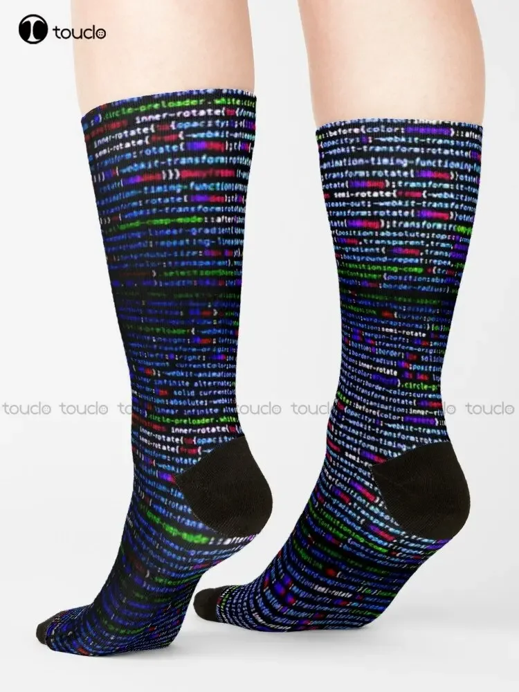 Programmering Geek Coder Codering Geek Code Ontwikkelaar Computer Sokken Slipper Sokken Mannen Aangepaste Gift Streetwear Grappige Sok Art