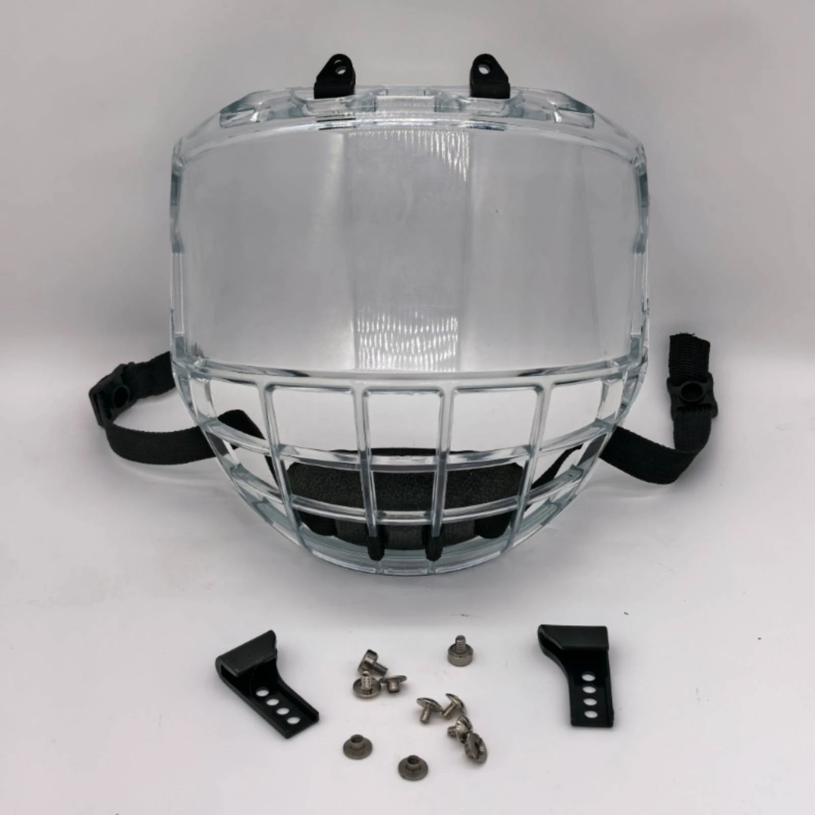 Face Visor with Grille Clear Helmet Face Guard Slim-Fit for Hockey Players, Sports Training